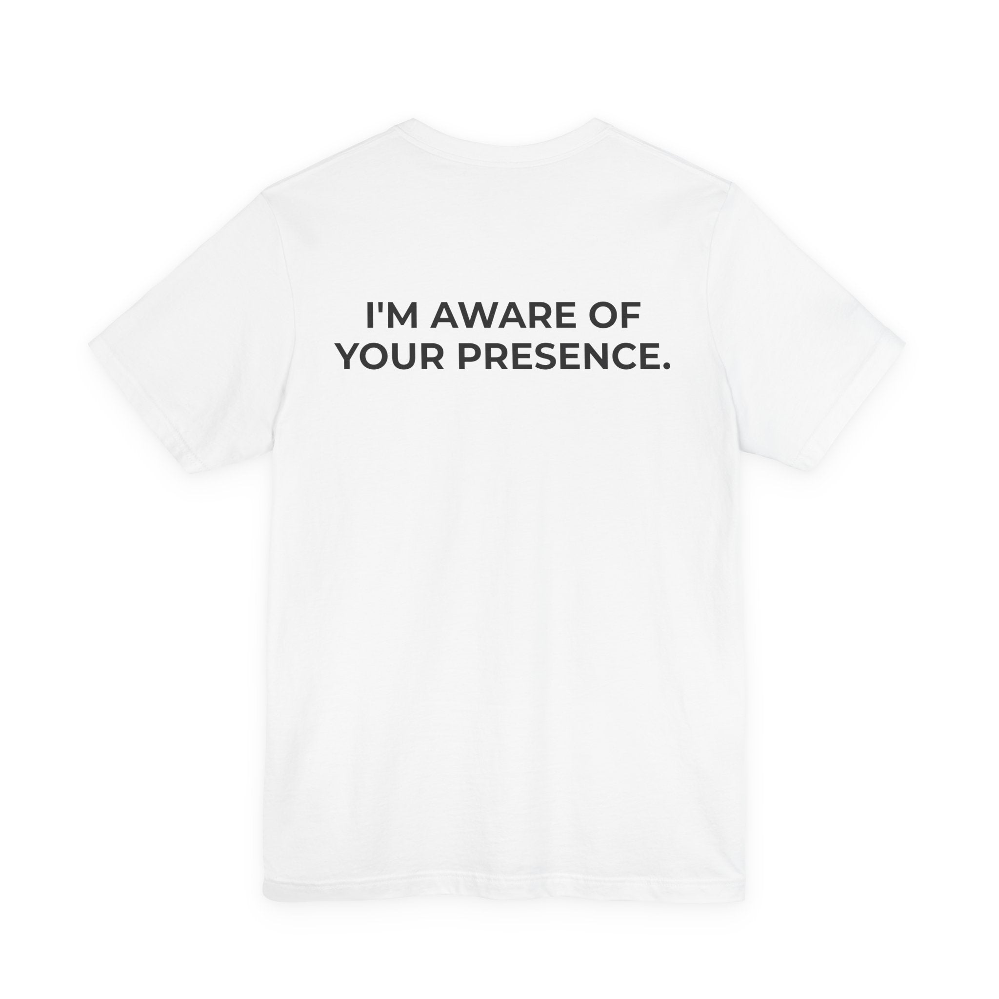 I AM AWARE OF YOUR PRESENCE